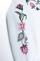Vintage Frabjous Floral Collared Sweatshirt
