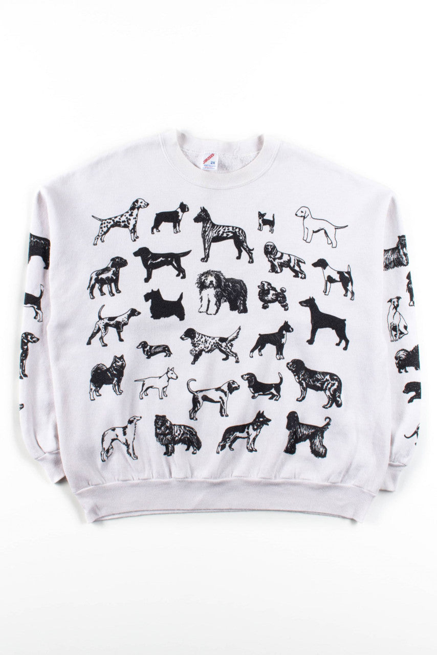 Vintage Dogs Collage Sweatshirt