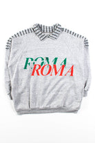 Vintage Roma Italia Collared Pocket Sweatshirt