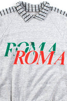 Vintage Roma Italia Collared Pocket Sweatshirt
