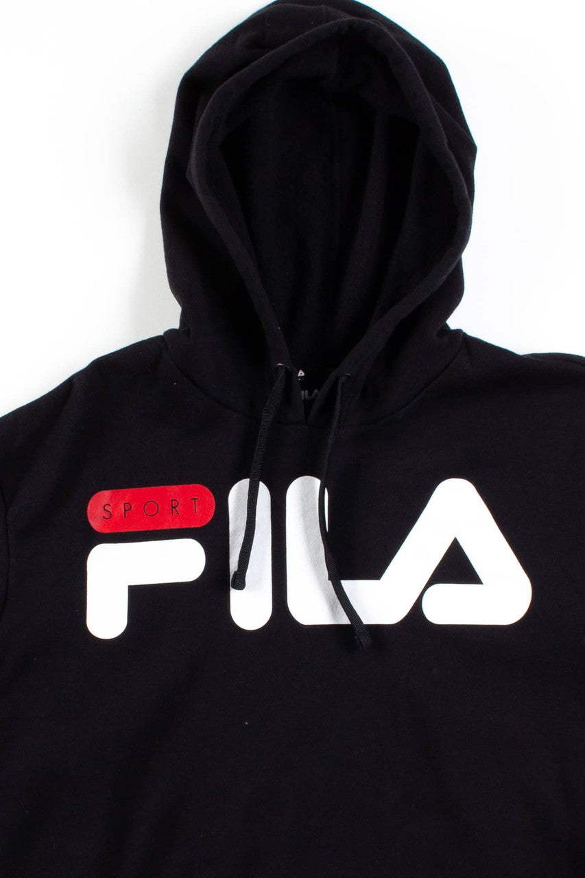 Black FILA Sport Hoodie