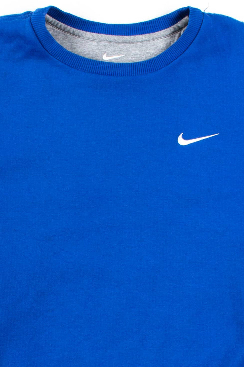Blue Nike Swoosh Sweatshirt