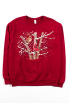 Snowy Cardinal Trees Sweatshirt