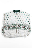Vintage Pines Button Up Sweatshirt