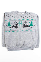 Vintage Fair Isle Reindeer Sweatshirt