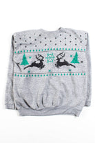Vintage Fair Isle Reindeer Sweatshirt