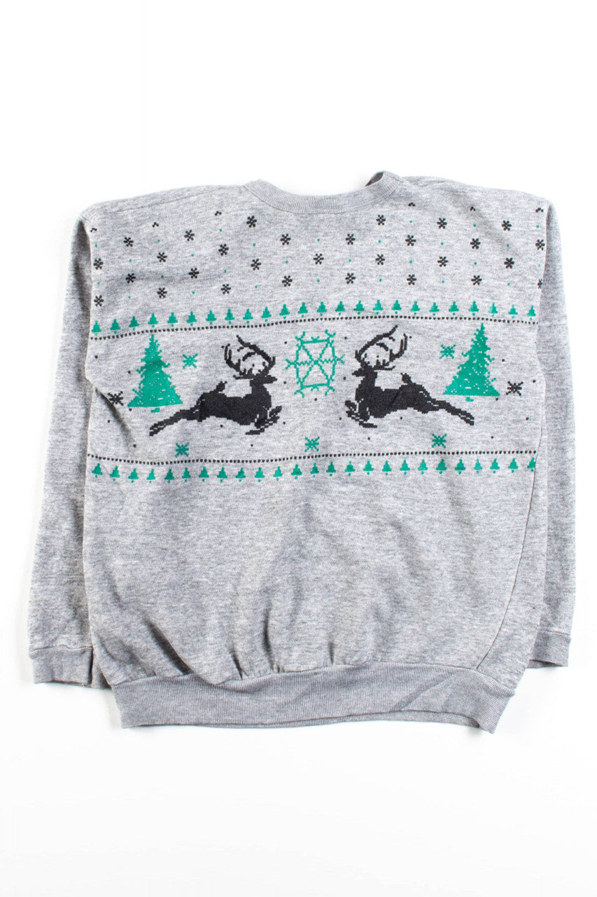 Vintage Fair Isle Reindeer Sweatshirt