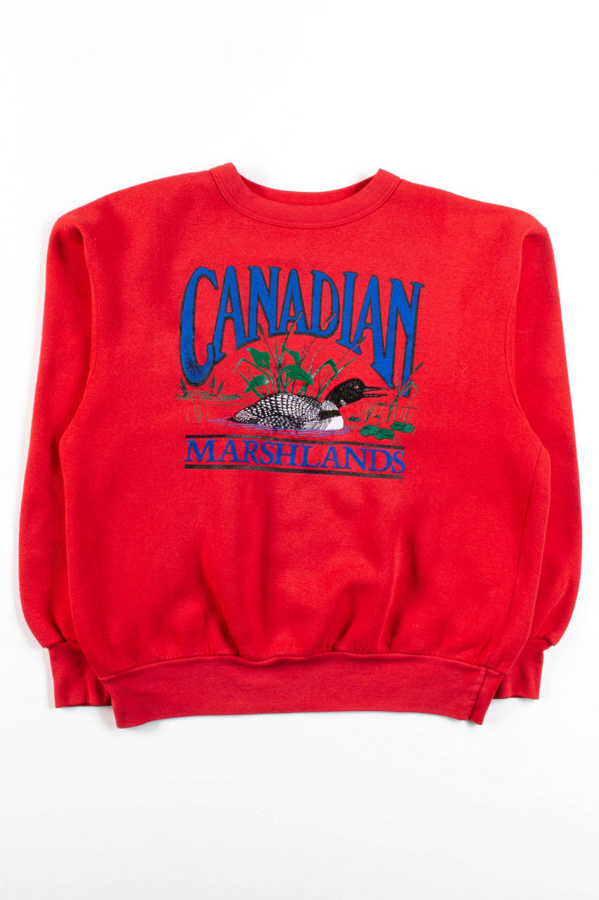 Vintage Canadian Marshlands Loon Sweatshirt