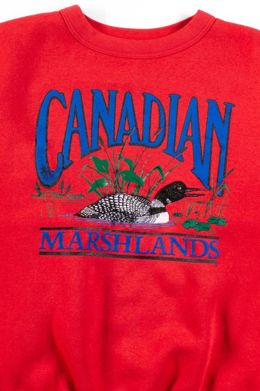 Vintage Canadian Marshlands Loon Sweatshirt