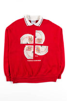 Vintage Bridge Cards Collared Sweatshirt