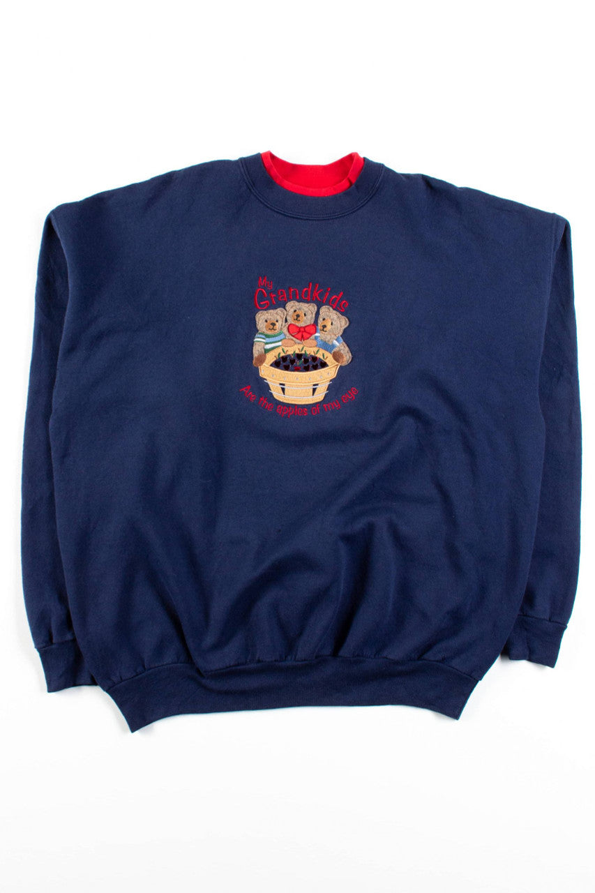 My Grandkids Are The Apples Of My Eye Vintage Sweatshirt