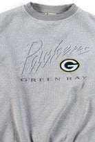 Vintage Green Bay Packers Waffle Knit Sweatshirt