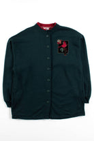Vintage Button Up Cardinal Sweatshirt