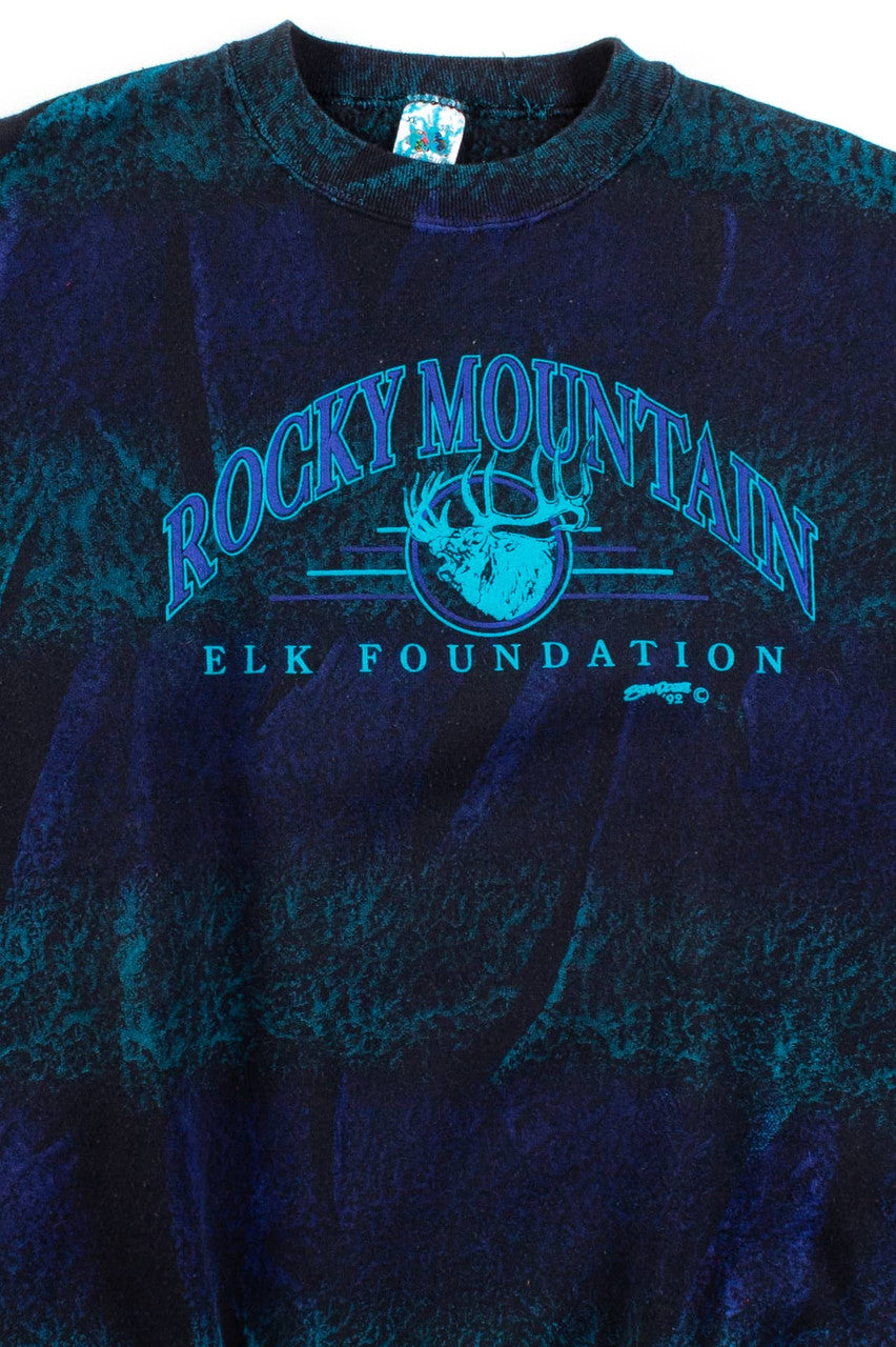 Vintage Rocky Mountain Elk Foundation Sweatshirt (1992)
