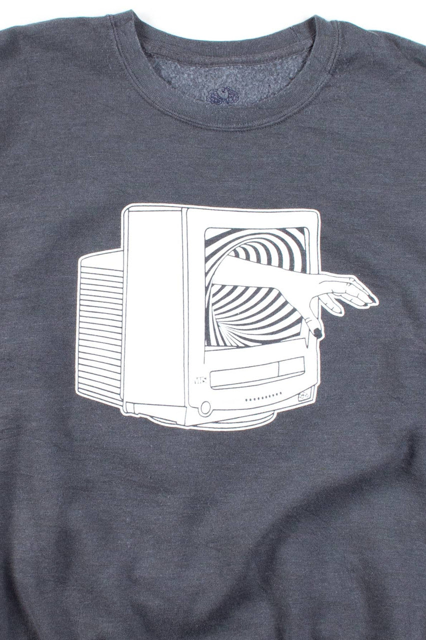 Ragstock Original Screen Print Videodrome Sweatshirt (XL)