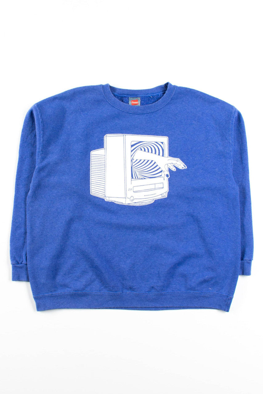 Ragstock Original Screen Print Videodrome Sweatshirt (L)