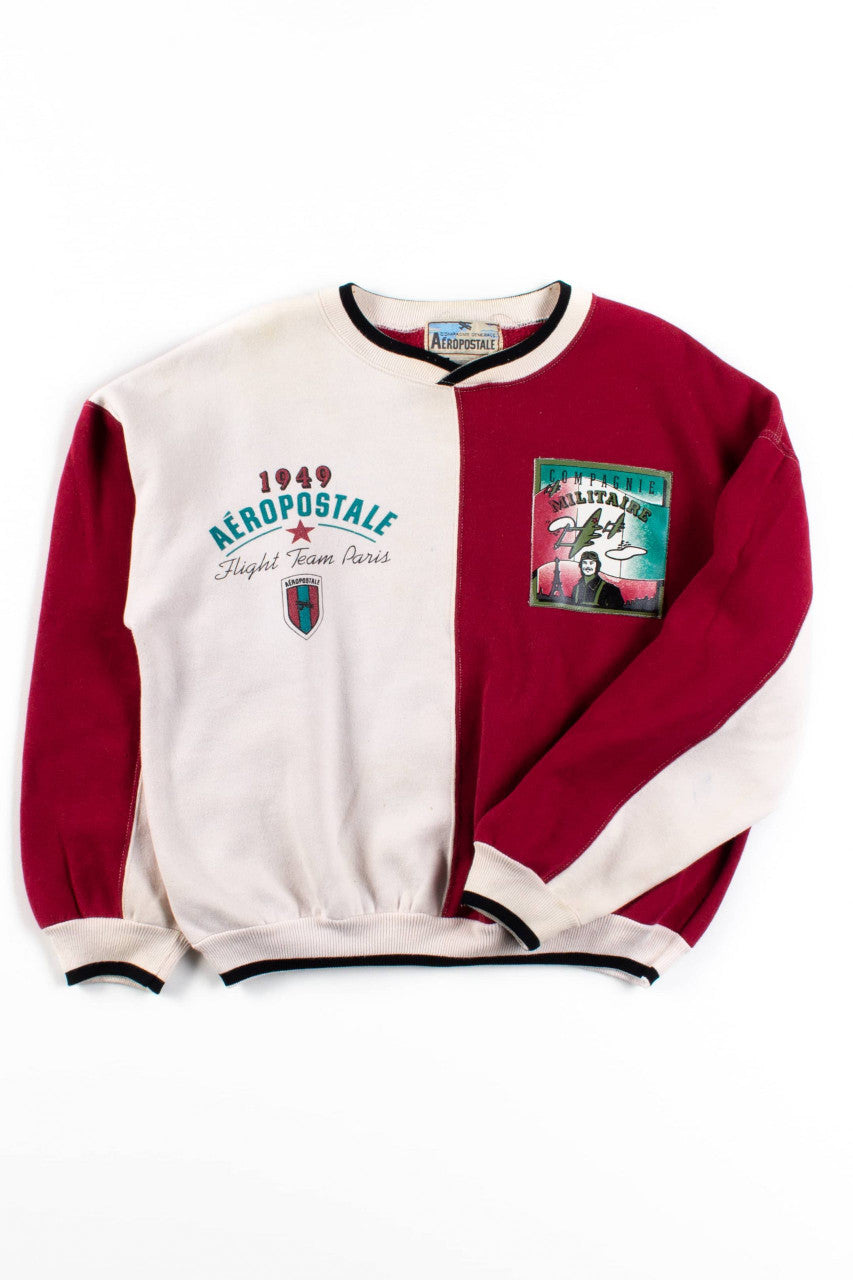 Vintage Aeropostale Flight Team Paris Sweatshirt (1988)