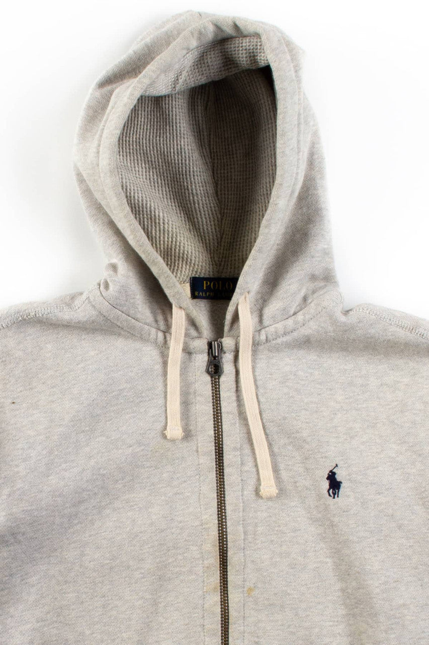 Gray Polo By Ralph Lauren Zip Hoodie