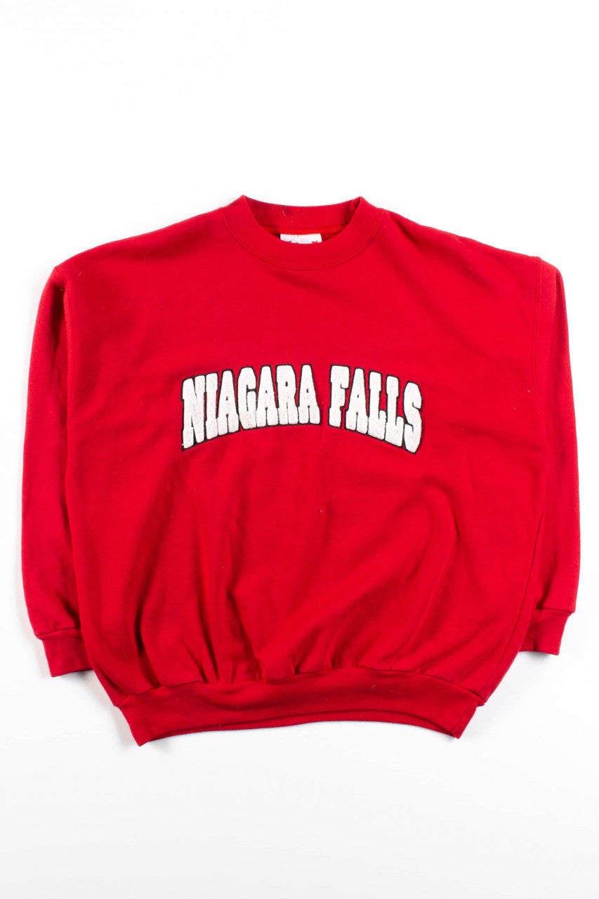 Vintage Piled Letter Niagara Falls Sweatshirt