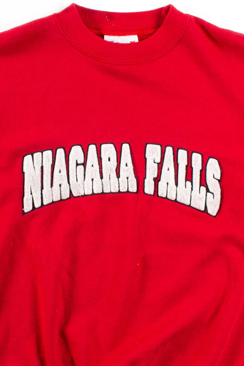 Vintage Piled Letter Niagara Falls Sweatshirt