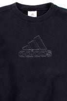 Black Stitched Adidas Logo Sweatshirt