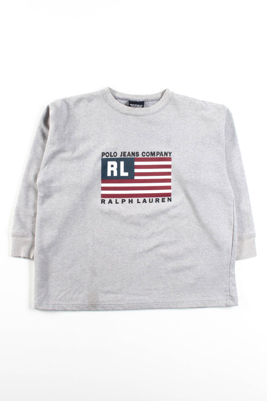 Vintage Polo Jeans Flag Sweatshirt