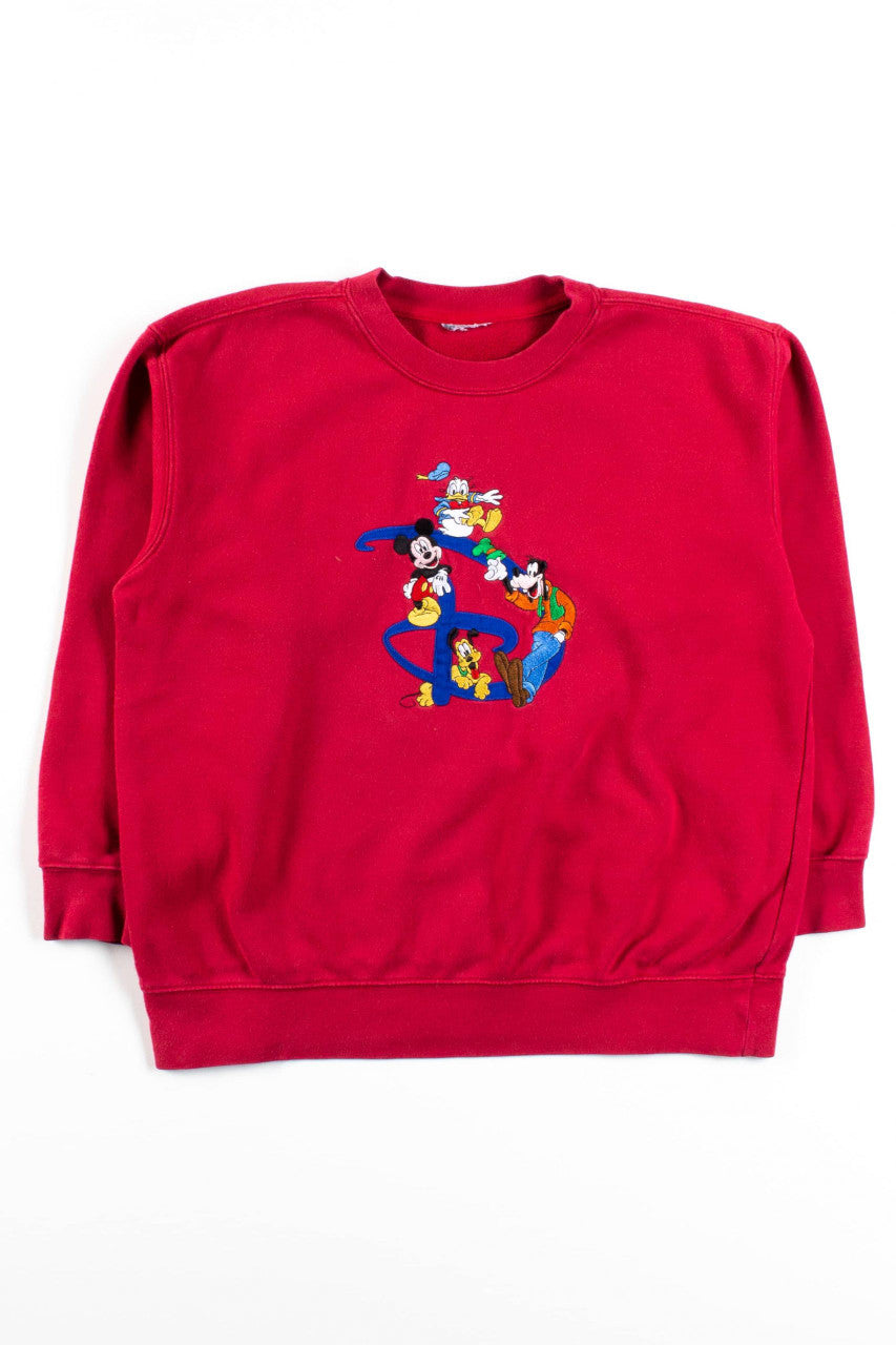 Vintage Disney 'D' Embroidered Sweatshirt
