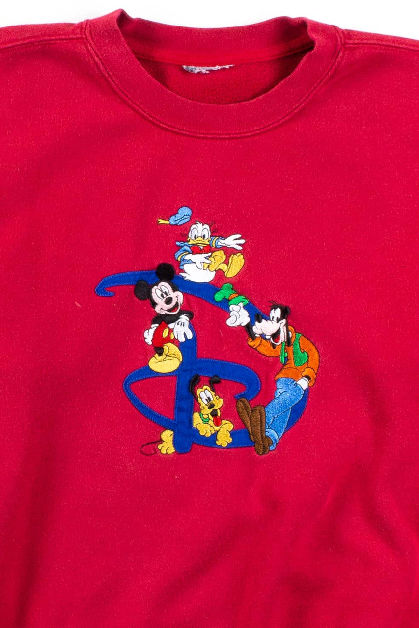 Vintage Disney 'D' Embroidered Sweatshirt