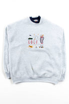 Vintage Embroidered Golf Sweatshirt