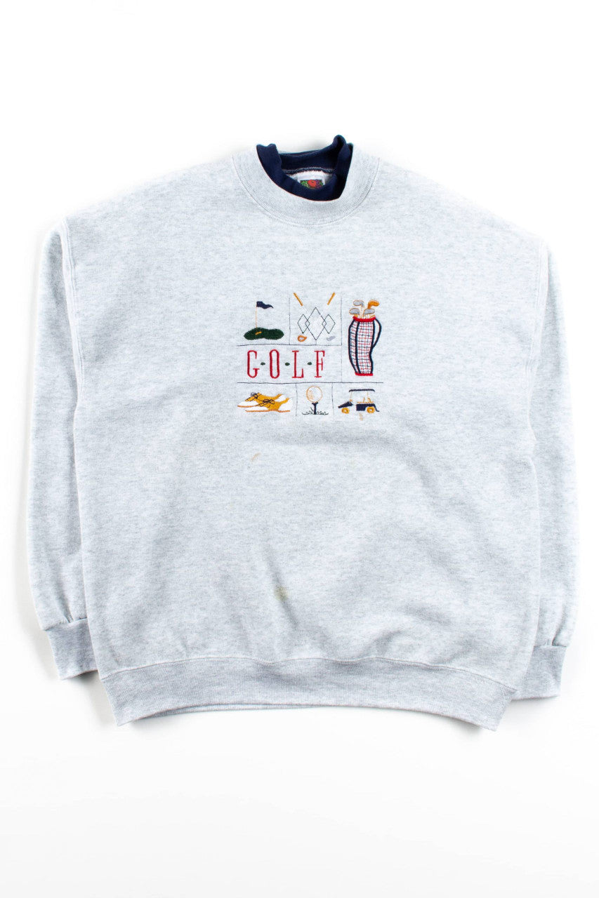 Vintage Embroidered Golf Sweatshirt