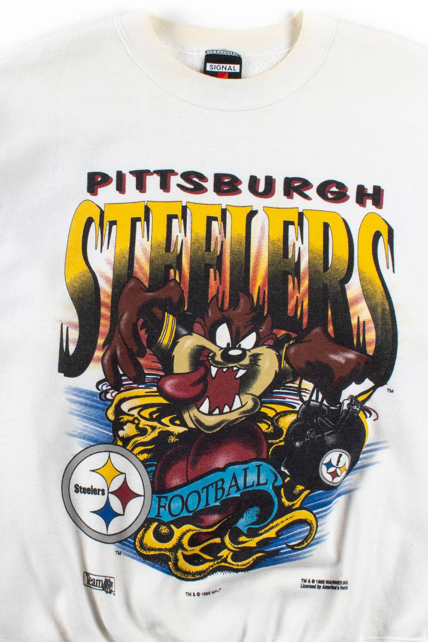 Vintage Pittsburgh Steelers Taz Sweatshirt (1995)
