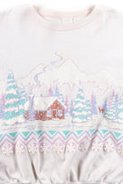 Vintage Winter Cabin Sweatshirt