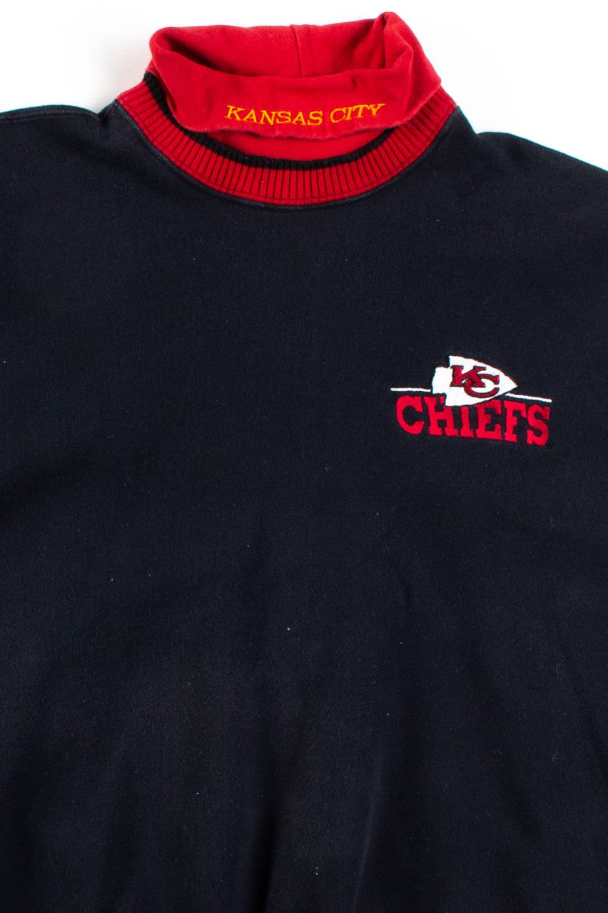 Vintage KC Chiefs Turtleneck Sweatshirt