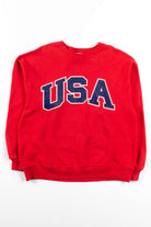 Vintage Red USA Sweatshirt