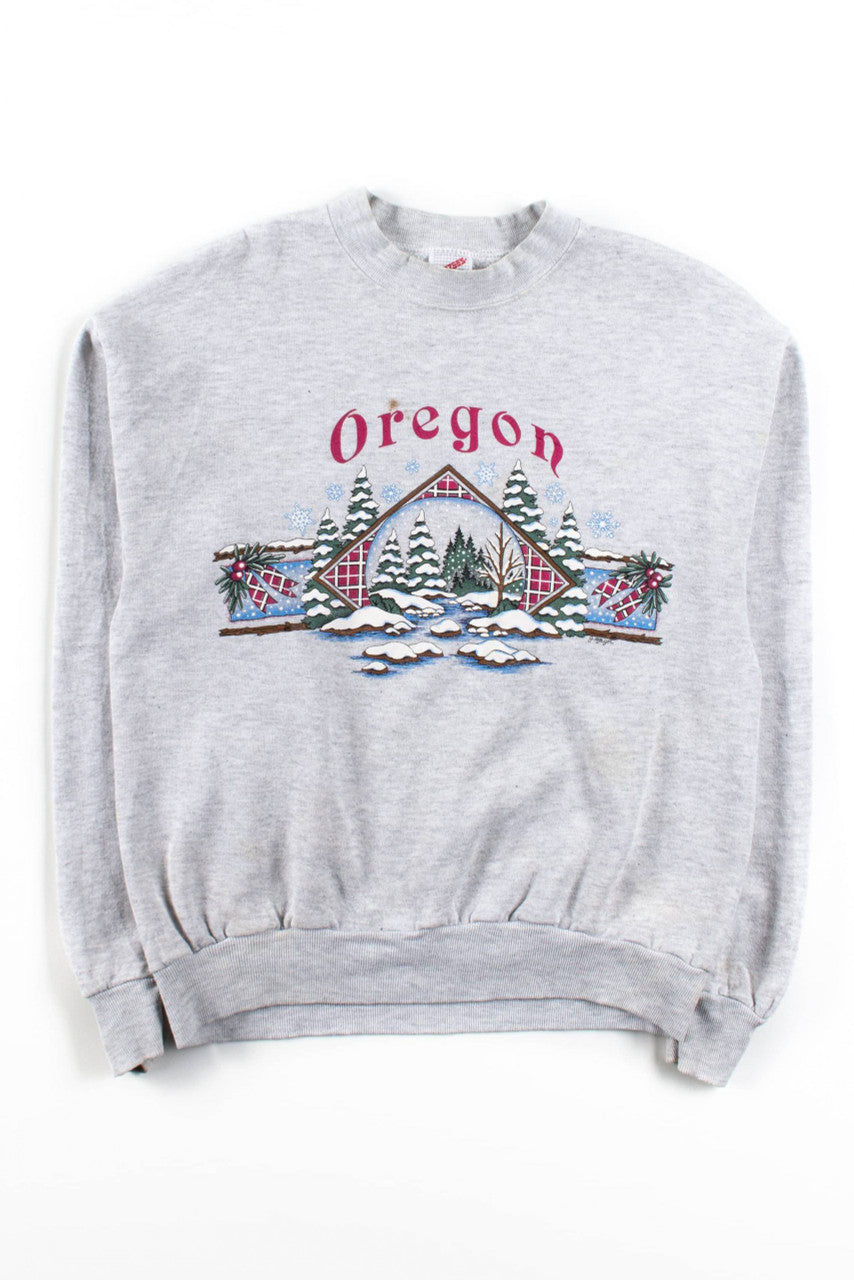 Vintage Oregon Winter Sweatshirt