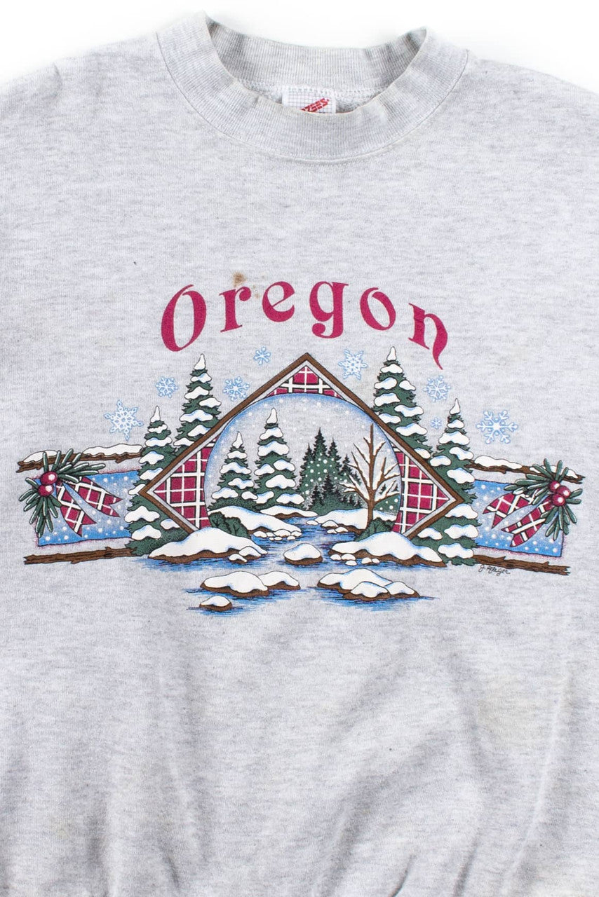 Vintage Oregon Winter Sweatshirt