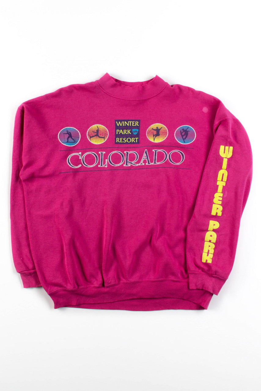 Vintage Pink Winter Park Resort Sweatshirt