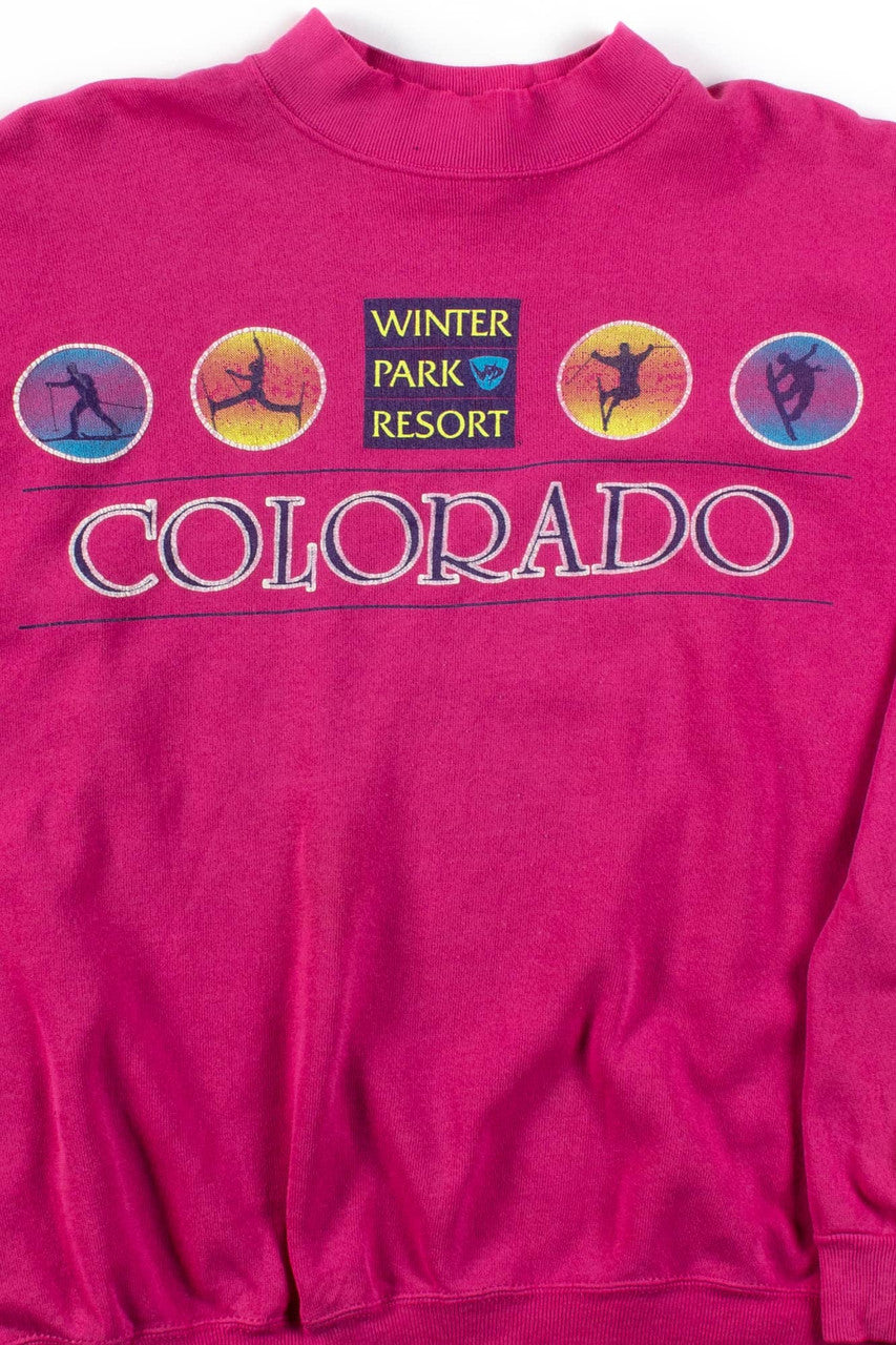 Vintage Pink Winter Park Resort Sweatshirt