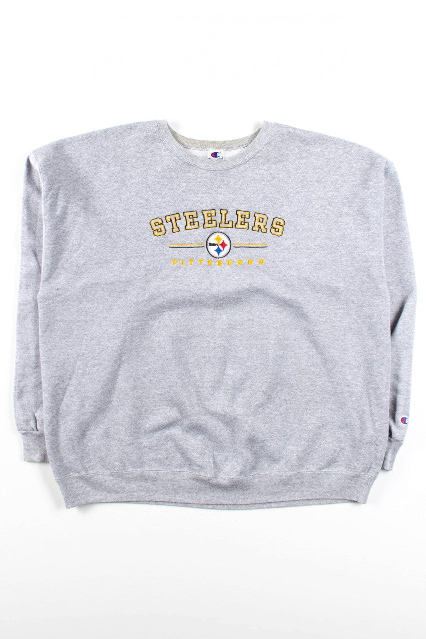 Vintage Gray Pittsburgh Steelers Sweatshirt