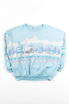 Vintage Iron Mt. Winter Landscape Sweatshirt (1989)