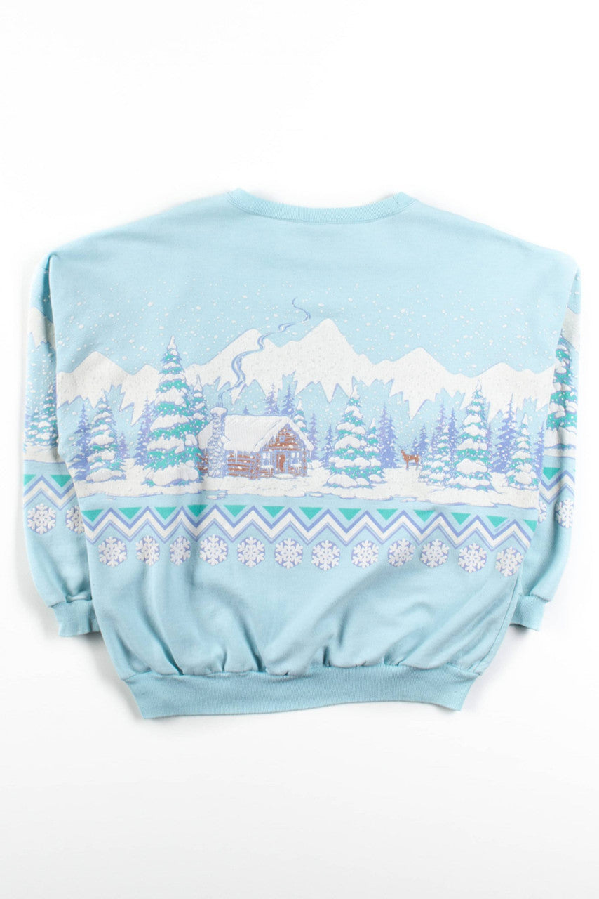 Vintage Iron Mt. Winter Landscape Sweatshirt (1989)
