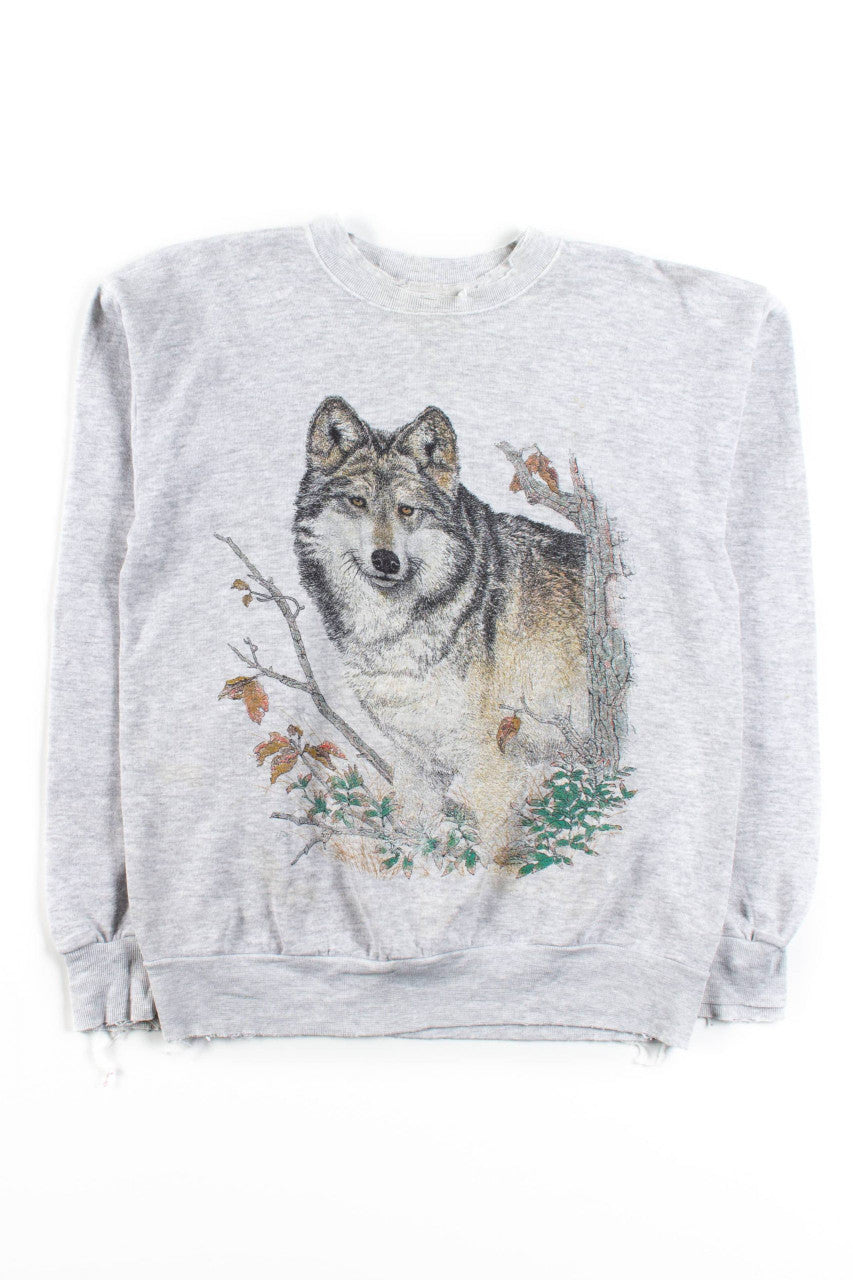 Vintage Smiling Wolf Sweatshirt