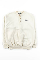 Vintage NAII Ribbed Henley Collar Sweatshirt