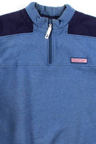 Vintage Martha's Vineyard Quarter Zip Two-Tone Sweatshirt