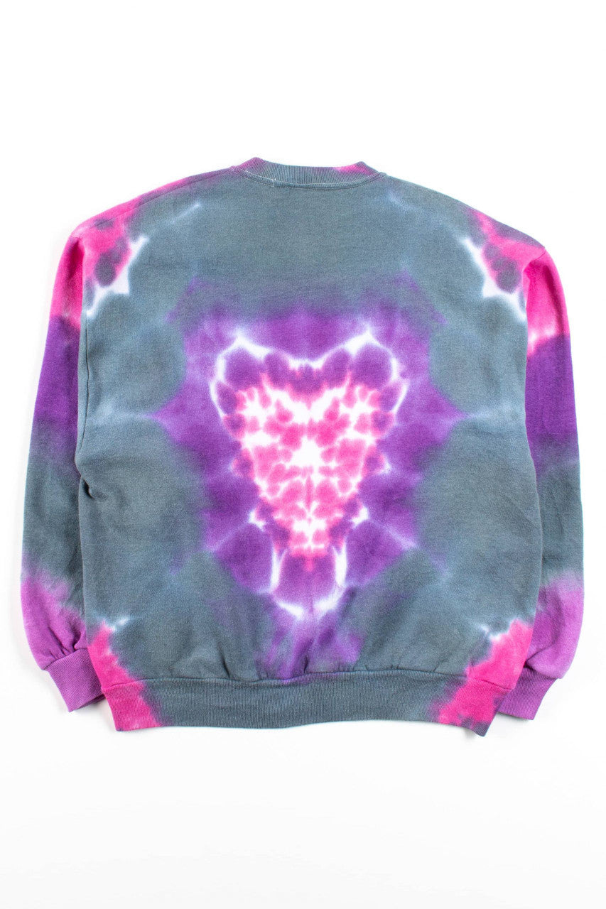 Vintage Heart Tie Dye Sweatshirt