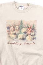 Vintage Building Friends Snowmen Sweatshirt