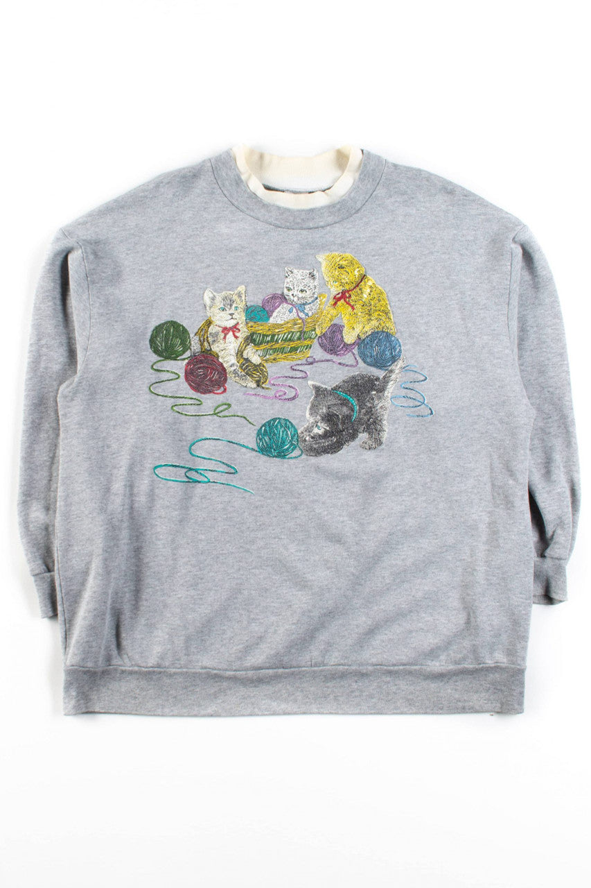 Vintage Kittens Playtime Sweatshirt