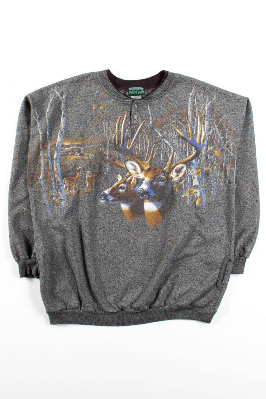 Vintage Birchwood Deer Pocket Sweatshirt