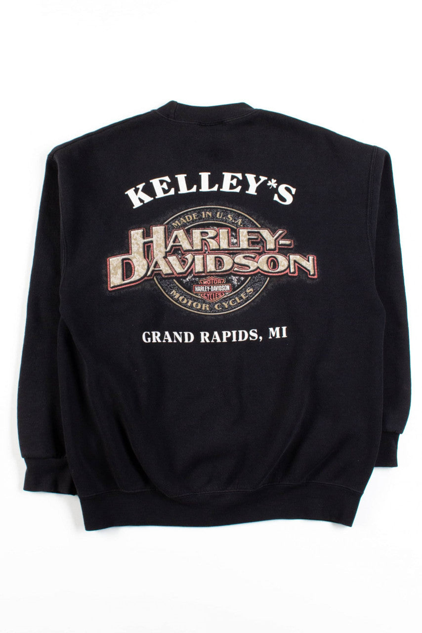 Vintage Kelley's Harley Davidson Grand Rapids Sweatshirt