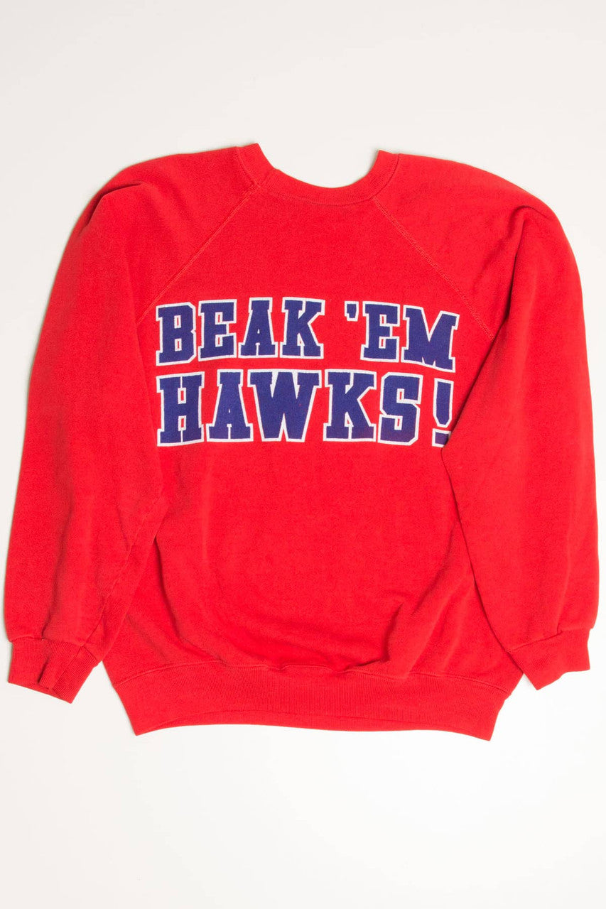 Beak Em' Hawks! Sweatshirt (1980s)